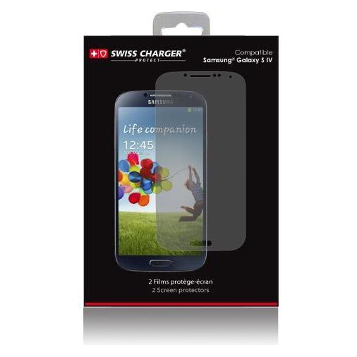 Swiss Charger SCP50087 - Displayschutzfolie für Samsung S4 Handy/Smartphone 1 Stück(e) (1 Stk., Samsung Galaxy S4) (SCP50087)