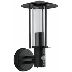 PAULMANN Außenwandleuchte Classic Bewegungsmelder Bewegungsmelder IP44 173mm max. 15W 230V Dunkelgrau Metall Glas