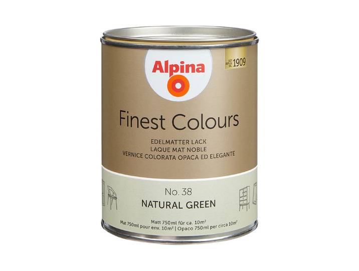 Alpina Lack Finest Colours Natural Green 0.75 l Matt