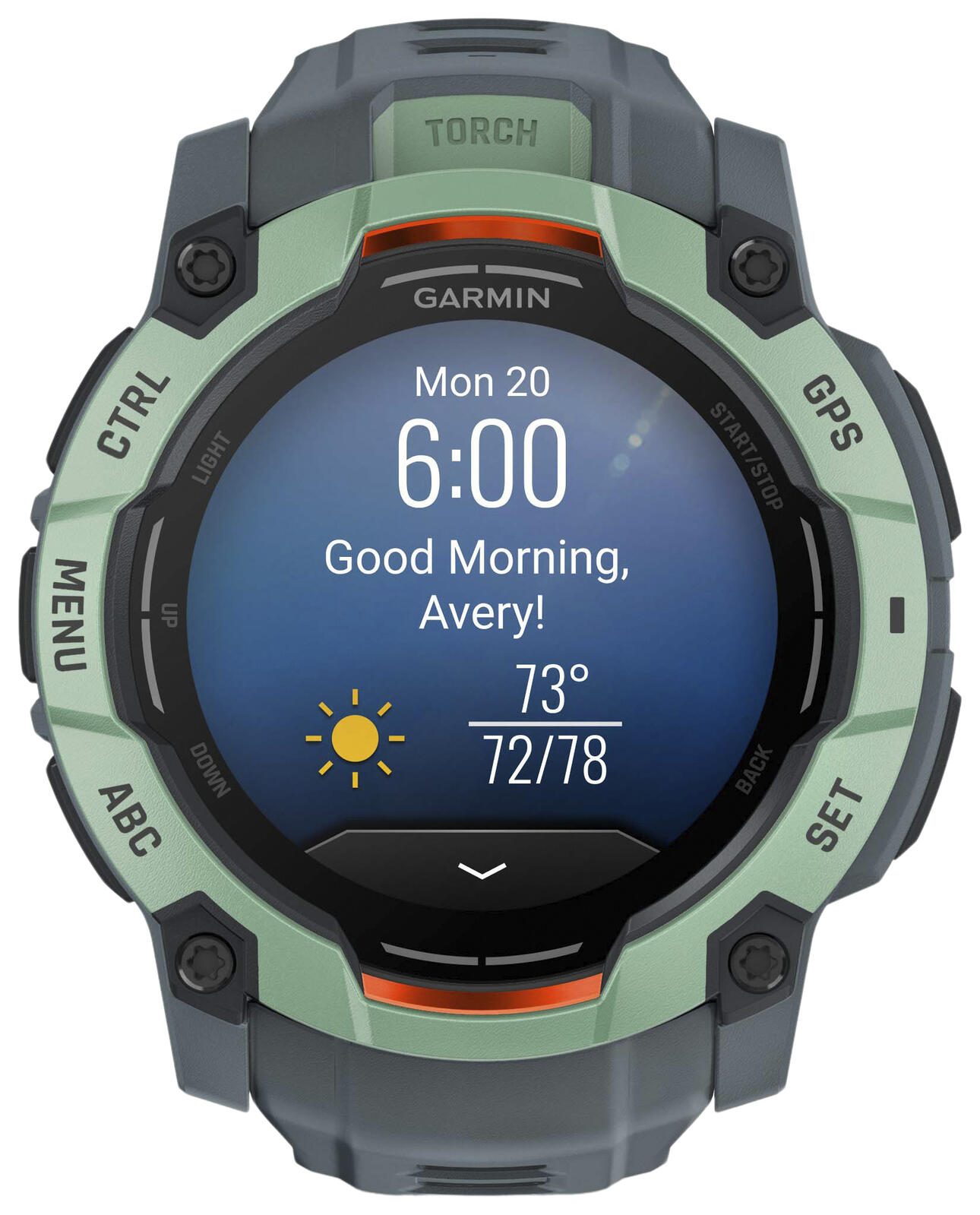 GARMIN Watch Instinct 3 50mm grün, schwarz 010-03020-01