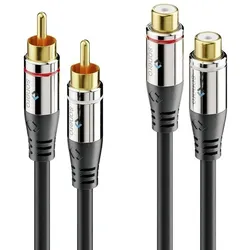 Sonero 2x Cinch Stereo Verlängerung 1,0m