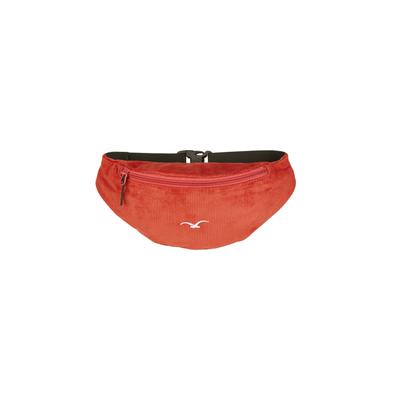 Gürteltasche CLEPTOMANICX "Hipbag Healer Cord", Gr. B/H/T: 6cm x 12cm x 25cm, rot, Baumwolle, unifarben, Taschen Gürteltasche, mit verstellbarem Tragegurt