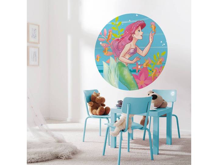 Papier peint Ariel Seahorses Ø 125cm Multicolore