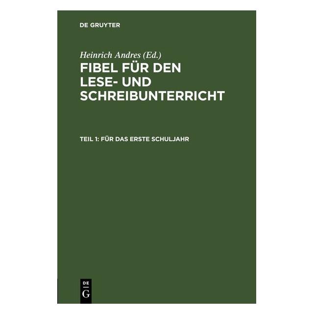 De Gruyter Für das erste Schuljahr (Deutsch, Hardcover) (67780905)