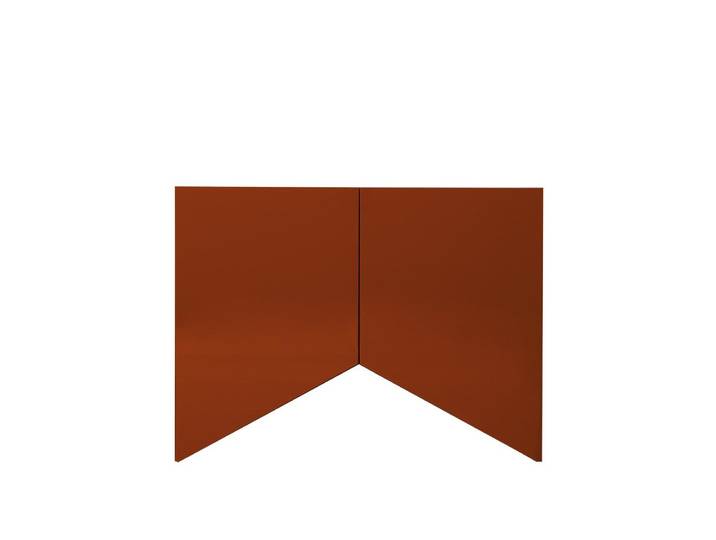 BD BARCELONA DESIGN buffet meuble BRIDGES SMALL TRIANGLE (Rouge - MDF laqué brillant)