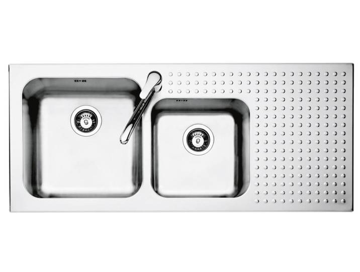 BARAZZA évier intégré SELECT 1IS12060/2D (Inox - Acier)