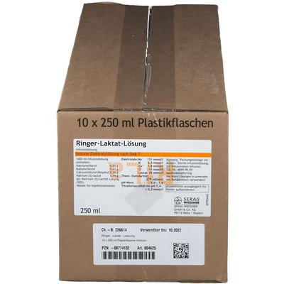 Ringer Laktat Lösung Plastik 10x250 ml Infusionslösung