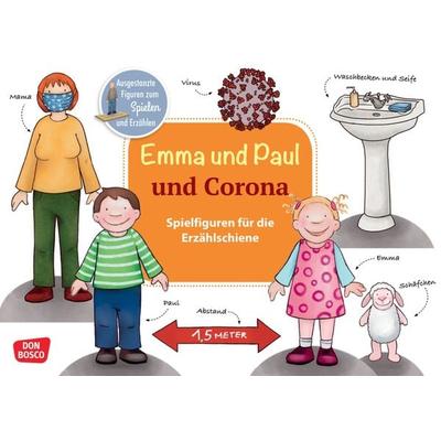 Emma und Paul und Corona. Erzählschienen-Figurenset, Set von Monika Lehner, Don Bosco