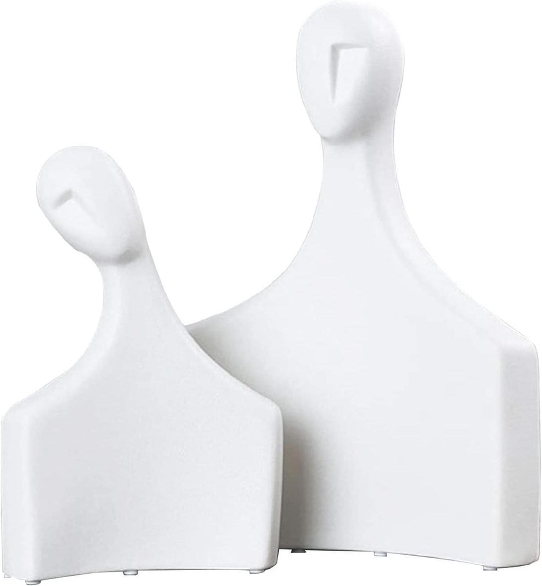 Abstract Beeld Liefdes Sculptuur Wit Keramiek