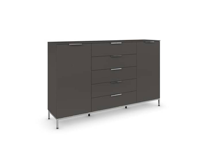 Rauch Möbel Flipp, Kommode, Farbe Graphit, Breite 180 cm