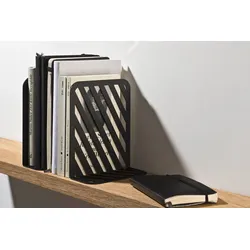 Buchstütze Grid schwarz