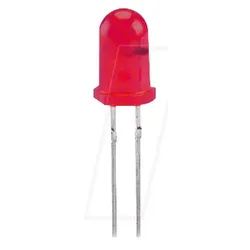 LED BL 5MM RT - Blink-LED, 5 mm, bedrahtet, 2-Pin, rot, 5 mcd, 60°