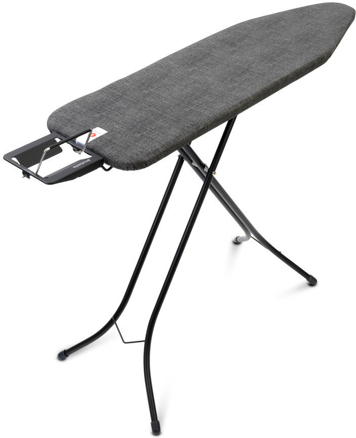 Brabantia Size B Ironing Board with Steam Iron Rest Grey/Black 46.2cm W X 7cm L
