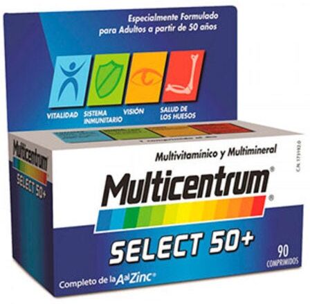 MULTICENTRUM Multivitamínico Hombre 50 Plus 90 Comprimidos