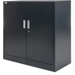 Jet-Line Aktenschrank KIEW dunkelgrau anthrazit knock down  90x40x90cm