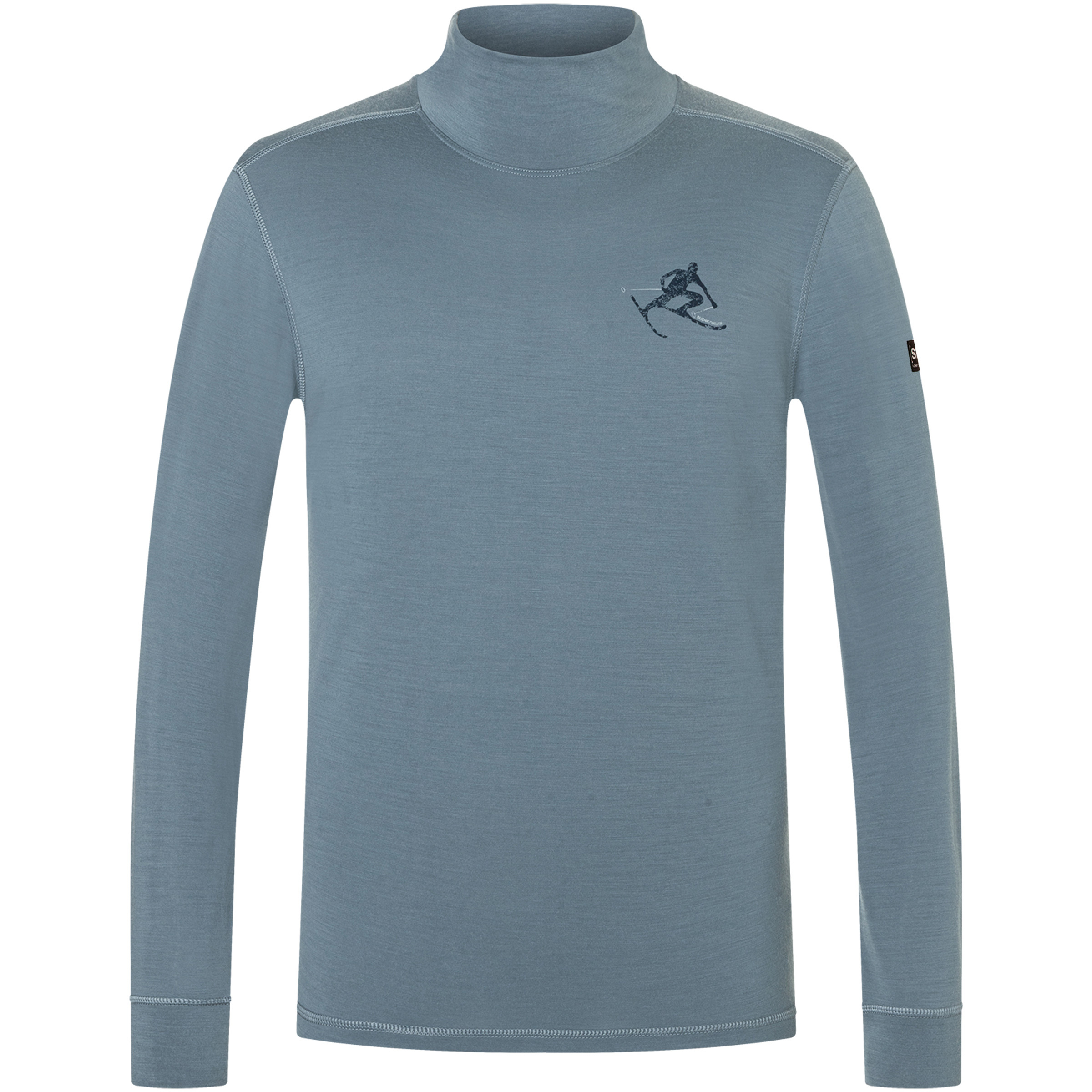 Super.Natural Tundra175 Toni Turtle Neck Herren Langarm Unterhemden blau Größe L Hautfreundlich Merinowolle