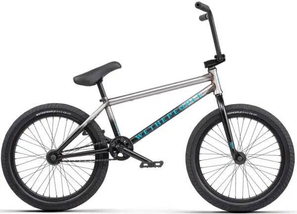Wethepeople Justice 20" BMX Freestyle Bike (20.75" - Matt Black/Raw Fade)