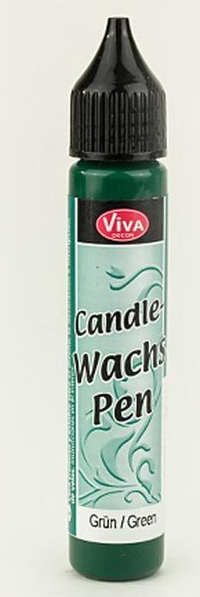 Viva Decor Waxpen Groen voor het decoreren en beschilderen van kaarsen