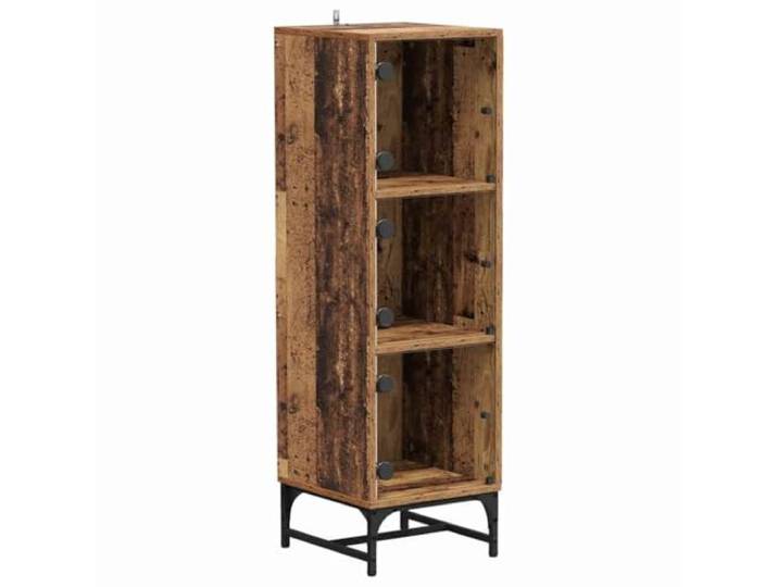 Sideboard Altholz 35 x 37 x 117 cm Holzwerkstoff Schlanke rechteckige Form, glatte Oberfläche, leicht zu reinigen, praktische Fächer, vielseitig