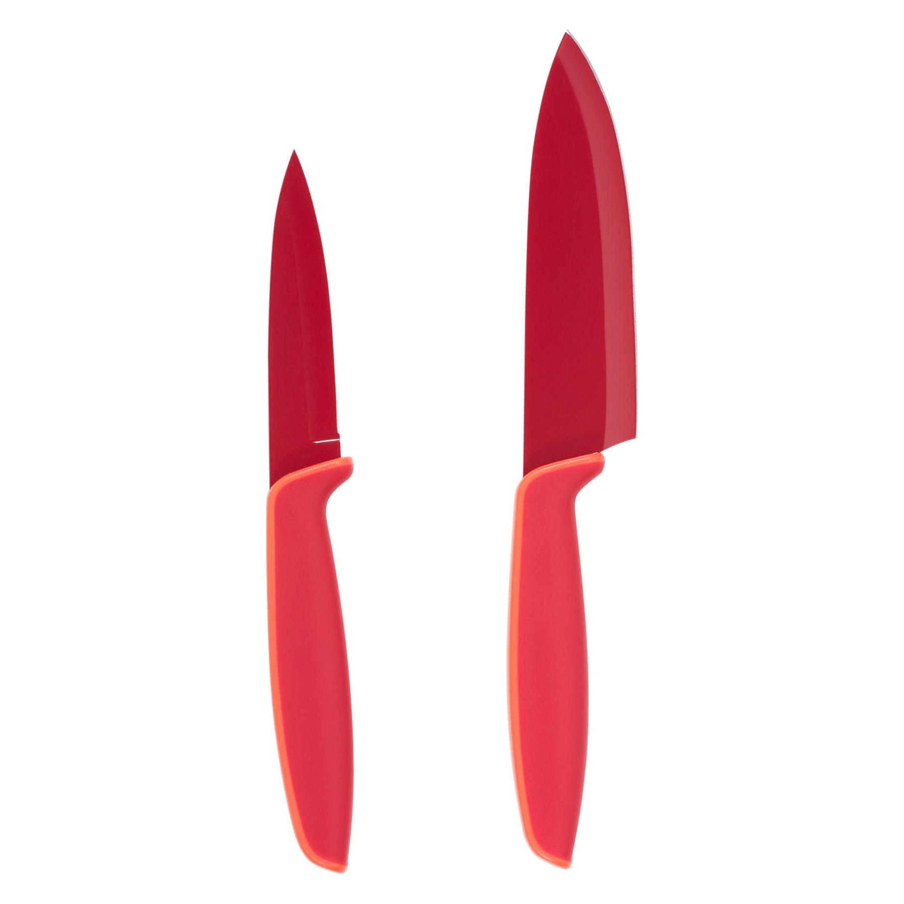 WMF Messerset 2tlg Messer mit Schutzhülle Touch Spezialklingenstahl beschichtet (9 cm, 2x) (18.7908.5100)