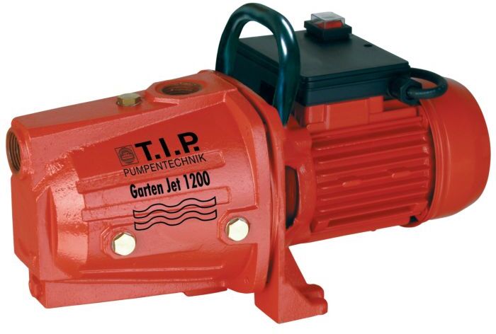 T.I.P. Garten-Jet 1200 Gartenpumpe - Guss 31174, 5.000 l/h, 50 m Förderhöhe,  1.200 W, Jet-System, laufruhig, robust