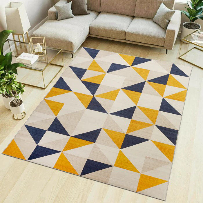Metro Demiah Abstract Machine Printed Area Rug Brio Rectangle 200 x 290 cm