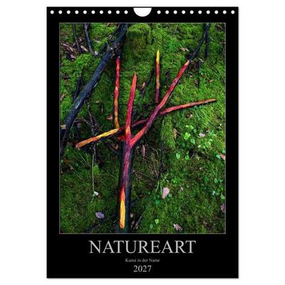 NATUREART - KUNST IN DER NATUR (Wandkalender 2027 DIN A4 hoch), CALVENDO Monatskalender