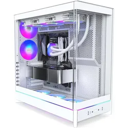 Montech HS02 PRO, ATX Mid-Tower PC-Gehäuse, Gaming-PC, High-Airflow, reversibles Layout, stabile geb (ATX, mATX, Mini-ITX), PC Gehäuse, Weiss