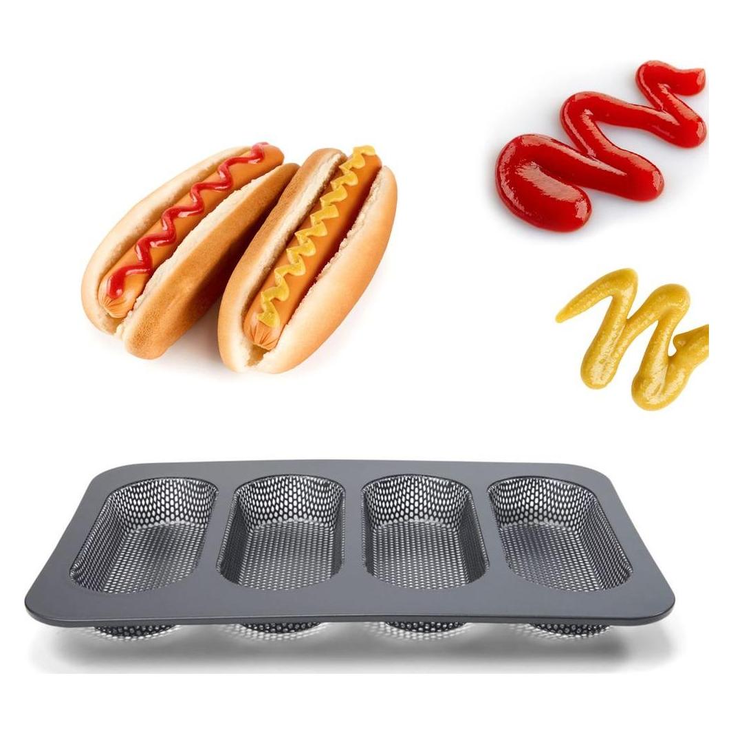 Patisse Mini-Quicheform-Blech 4-teilig mit losem Boden Silver-Top (02990-135296.0340)