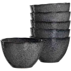 KERAMIKSCHALEN Matera Anthrazit ø 15,3 cm 6er Set