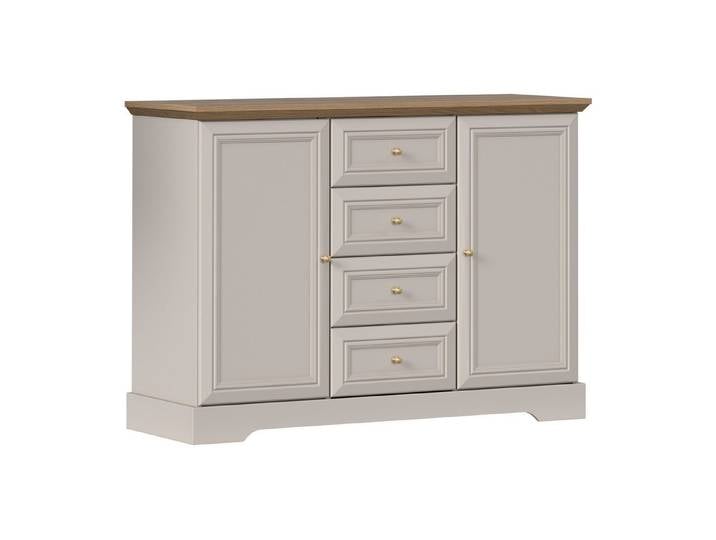 ROYAL24_MARKT Kommode Castello Sideboard mit Schublade und 2 Türen im Landhausstil (Kommode, Premium - Castello), Beste – Klassisch – Zeitlos