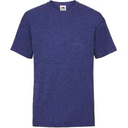 Fruit of the Loom Kinder Valueweight T Kids T-Shirt 61-033-0 retro heather royal 152