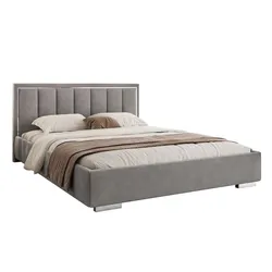 POLSTERBETT AURELIA SILVER mit Stauraum und Metallrahmen 120x200 Jasmine 90