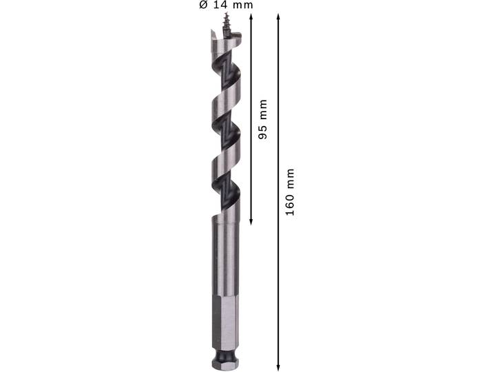 Bosch PRO Wood Foret serpentin à bois 14 x 95 x 160 mm - 2608585701