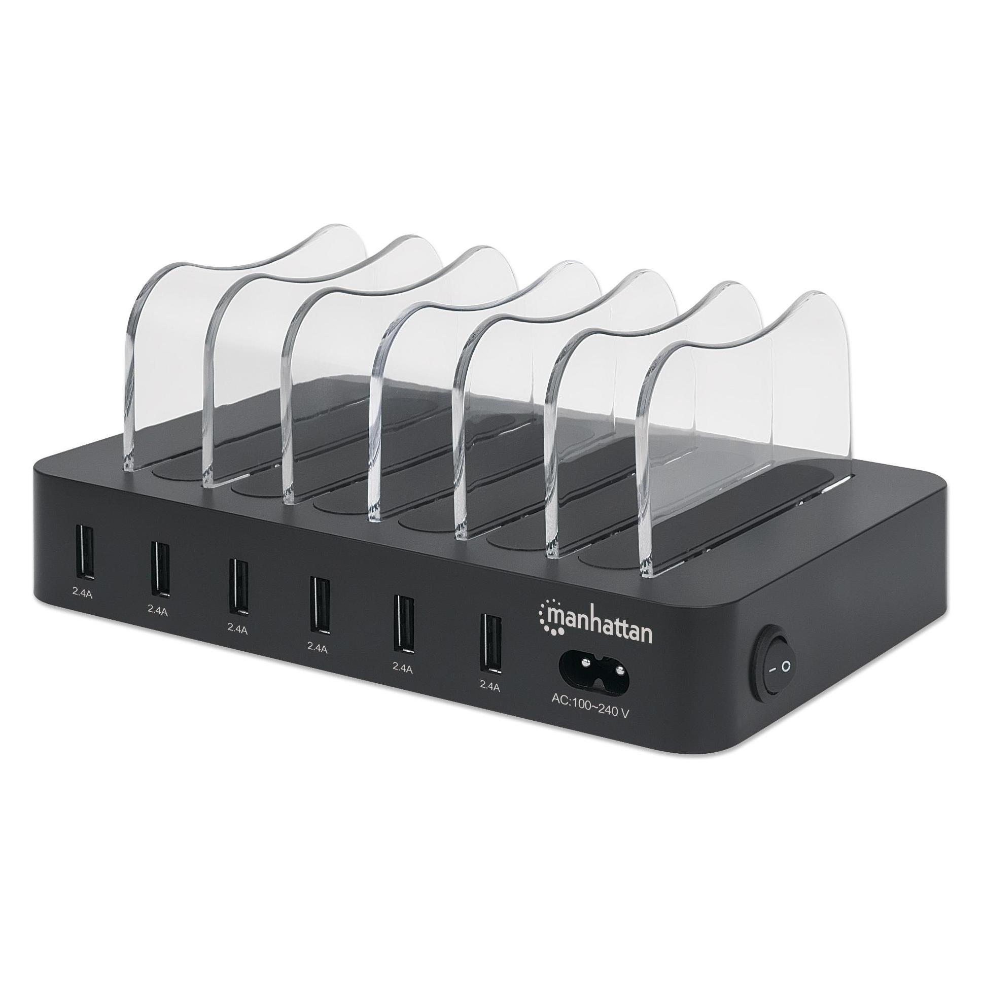 Manhattan 6-Port USB Charging Station (50 W, 6 Ports) (102254)