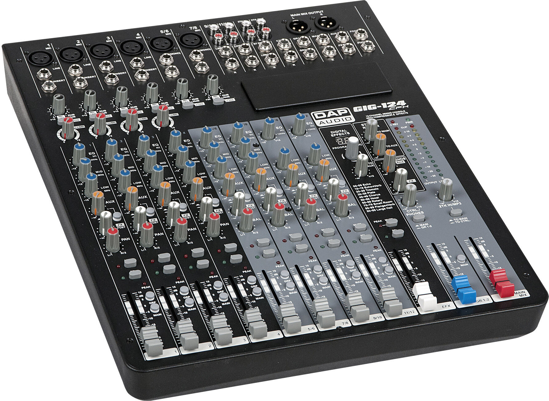 DAP Audio Gig-124cfx 12-Kanal-Analogmischpult