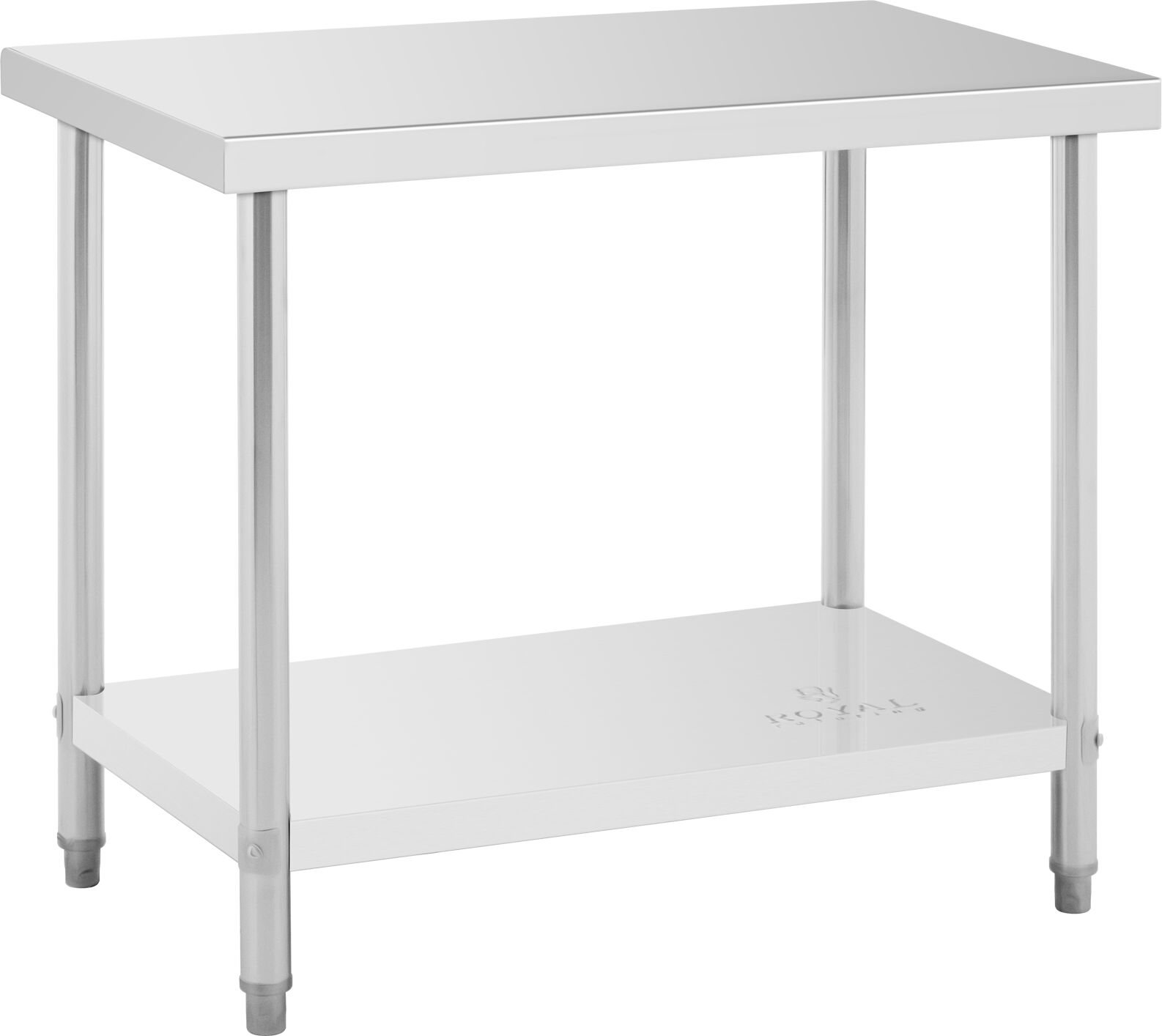 Edelstahl-Arbeitstisch - ECO - 100 x 60 cm - 250 kg - Royal Catering