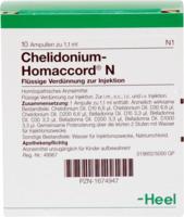 CHELIDONIUM-HOMACCORD N Ampullen 10 St