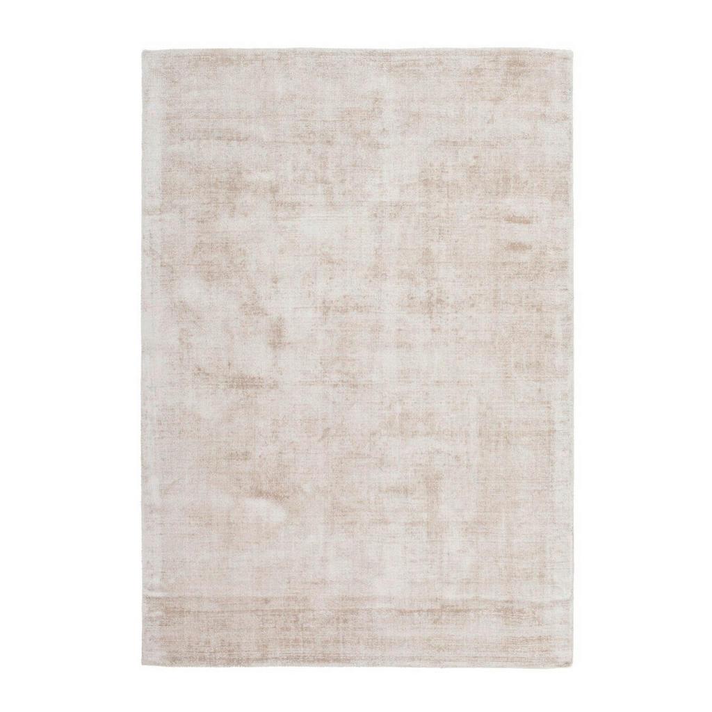 Novel Teppich Luxury 110 Elfenbein / Taupe, Creme, Taupe, Textil, Uni, rechteckig, 80x150 cm, pflegeleicht, Teppiche & Böden, Teppiche, Moderne Teppiche
