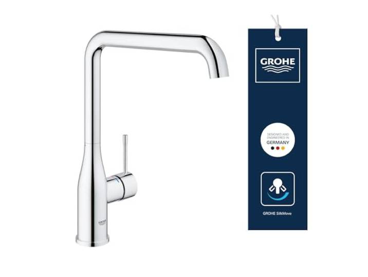 GROHE Essence Mitigeur Robinet pour Evier de Cuisine (Bec Haut\, Zone de rotation 360°) Chrome\, 30269000