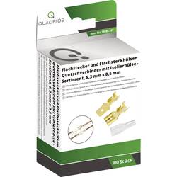 Quadrios 1908C187 Quetschverbinder-Sortiment 1.50 mm² 2.50 mm² Messing, Transparent 100 Teile