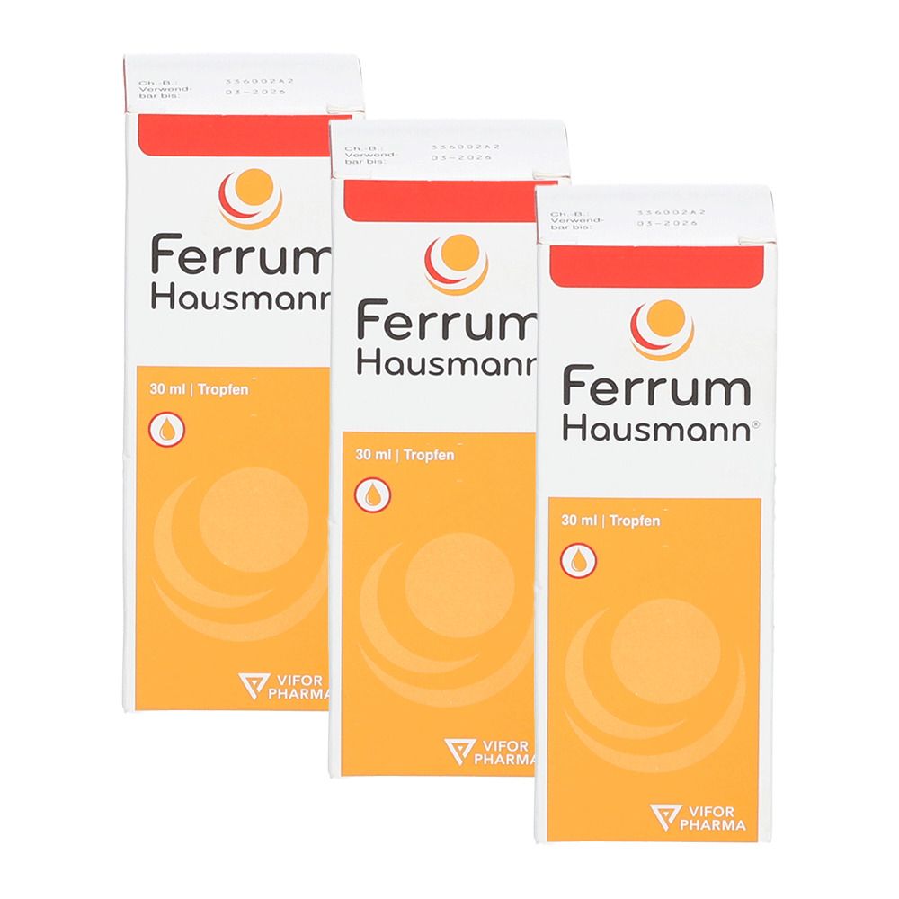 Ferrum Hausmann 3er-Pack 3x30 ml Tropfen zum Einnehmen