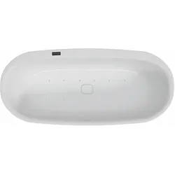 Hoesch Whirlwanne iSensi Oval 1700x750 Monolith mit Überlauf, weiß, System iSensi