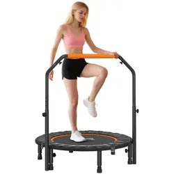HOMCOM Fitness-Trampolin, klappbar mit Haltegriff