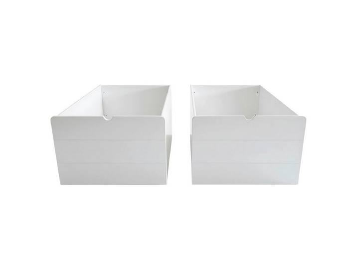 Xora Schubladenset Little Lodge, Weiß, 2-teilig, 58x37.5x90 cm, Schlafzimmer, Kleiderschränke, Schrankzubehör, Schubladen