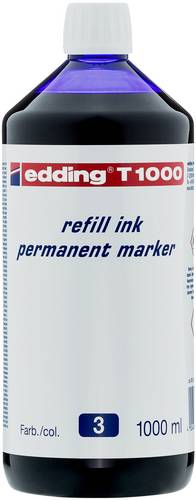 Edding Nachfülltinte Marker T1000 Blau 1l wasserfest: Ja 4-T1000003