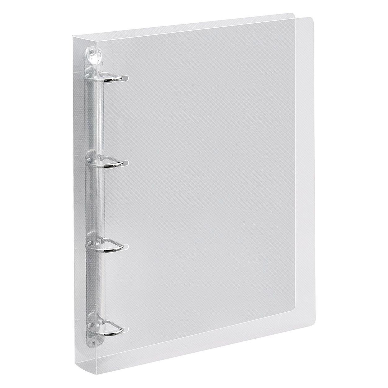 Veloflex Ringbuch Crystal DIN A4 Polypropylen transparent (A4, 28 mm, 1 Stk.) (4145290)