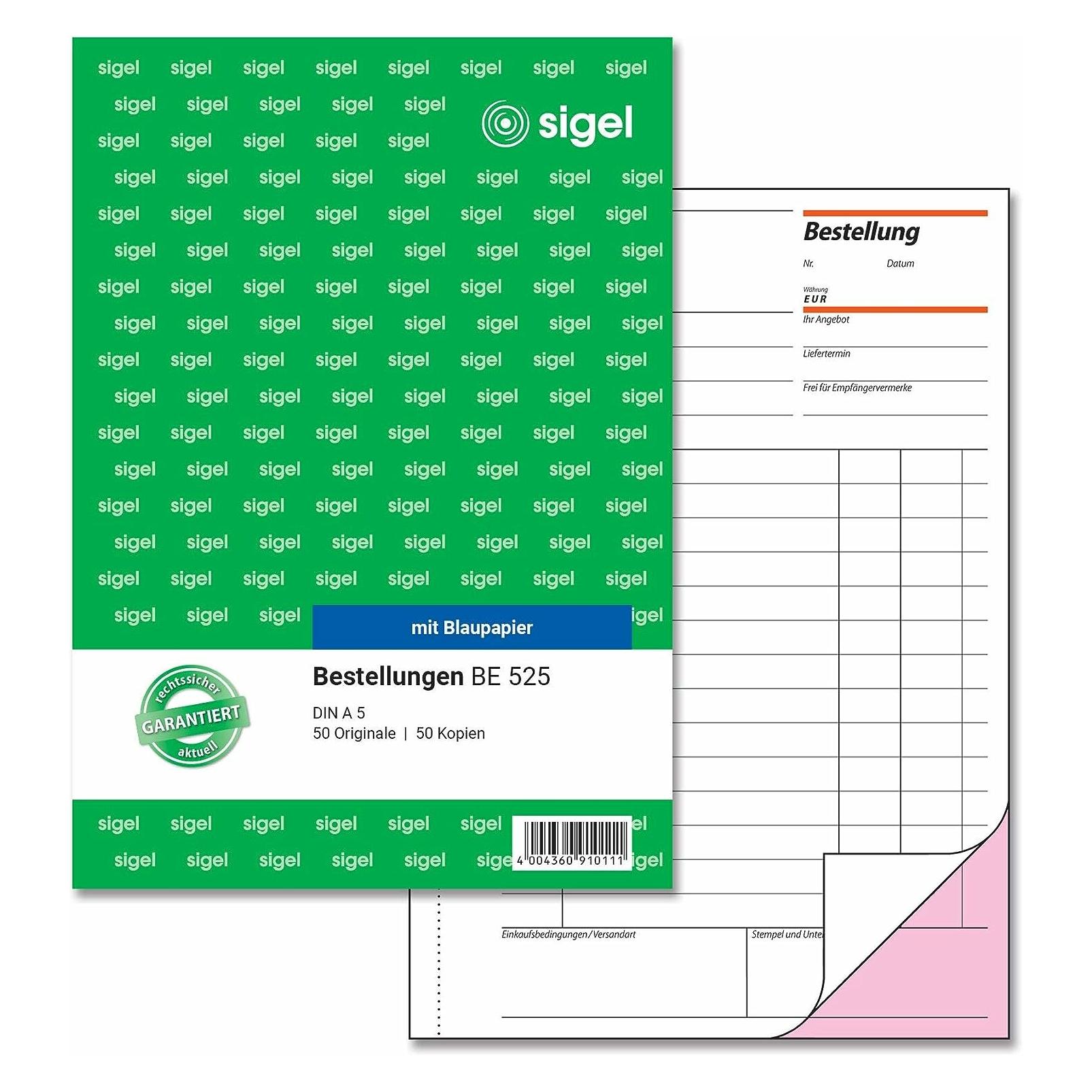 Sigel Bestellung Formularbuch BE525 (BE525)