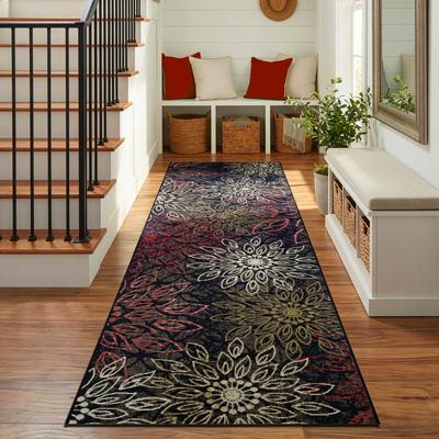 Dream Decor Rugs Gelato Salerno Black Multi Indoor Outdoor Area Rug