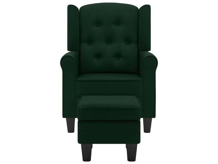 CONFORTHA®Fauteuil avec repose-pied Vert foncé Tissu - Fauteuil (3000)